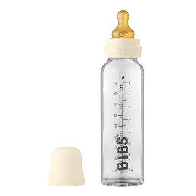 BIBS Baby Bottle Complete Set Biberon 225ml - Ivory