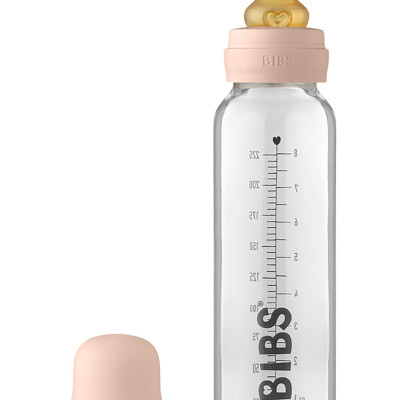 BIBS Baby Bottle Complete Set Biberon 225ml - Blush