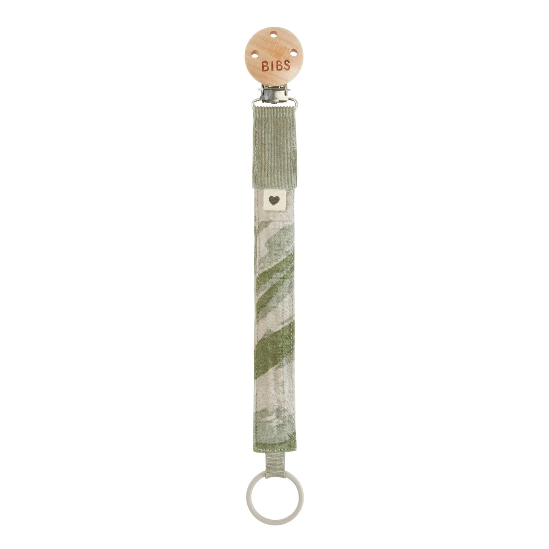 BIBS Paci Braid Emzik Askısı - Tie Dye Camo Green