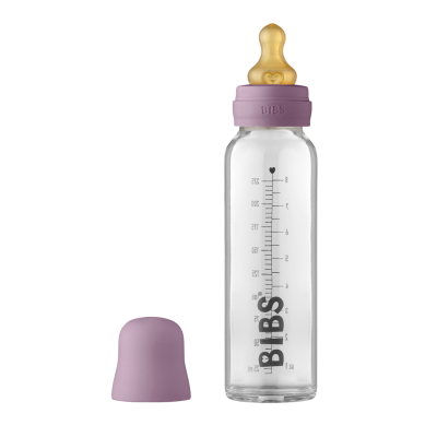 BIBS Baby Bottle Complete Set Biberon 225ml - Mauve