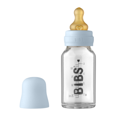 BIBS Baby Bottle Complete Set Biberon 110ml - Baby Blue